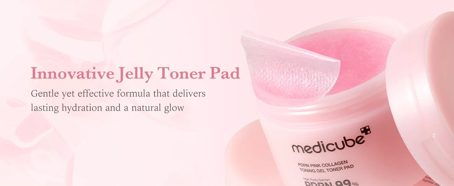 MEDICUBE-PDRN PINK TONING GEL TONER PAD